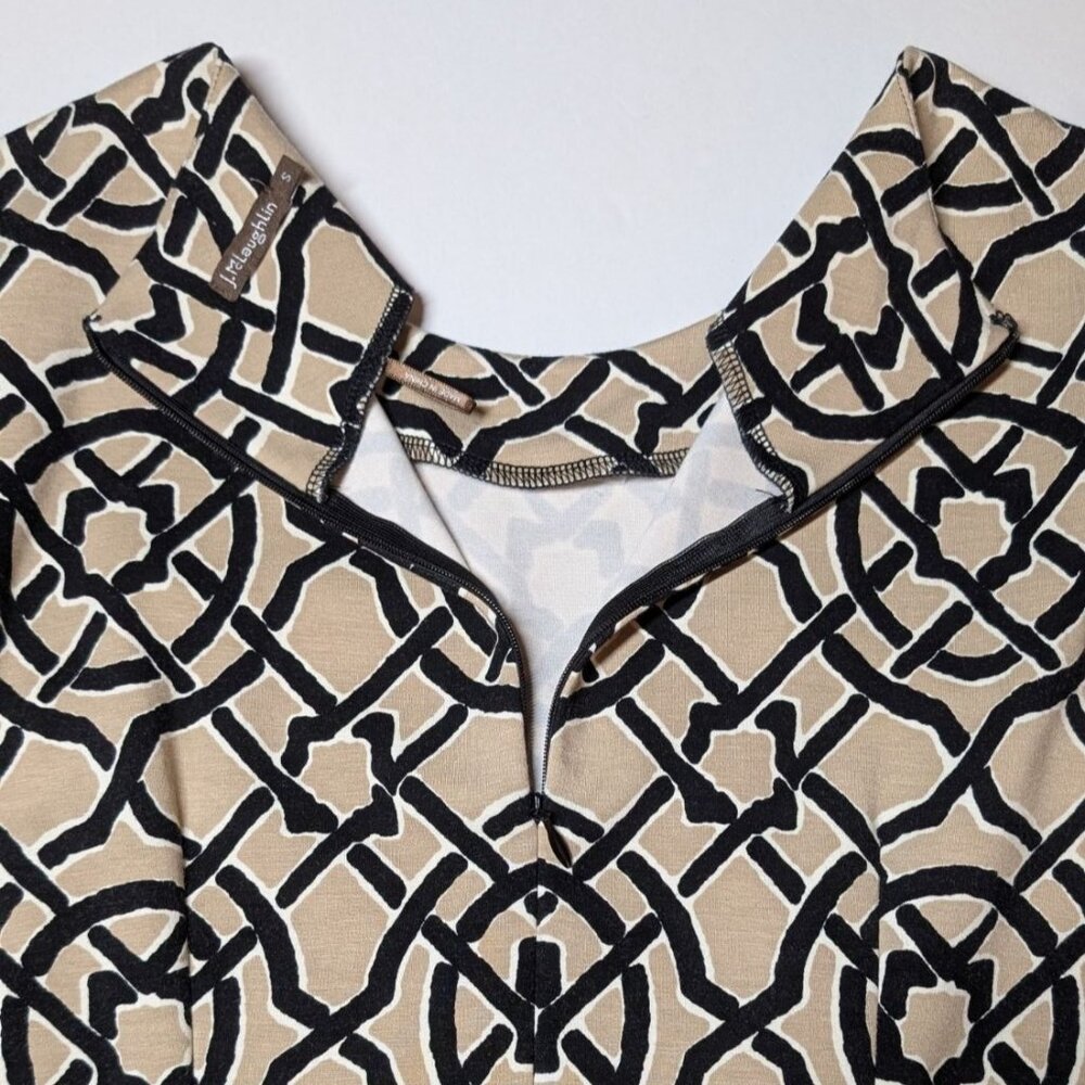 J. McLaughlin Print Dress 3/4 Sleeve Catalina Cloth Womens Small - Picture 6 of 6